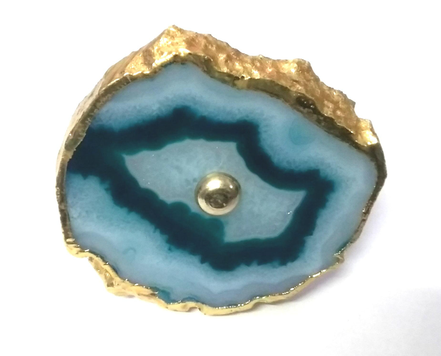 Green Agate Cabinet Knob, Drawer Pull (Set of 4)