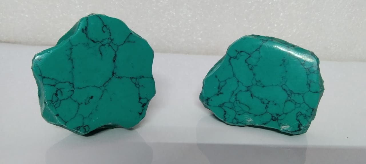 Green Stone Cabinet Knob, Natural Drawer Pull (Set of 4))