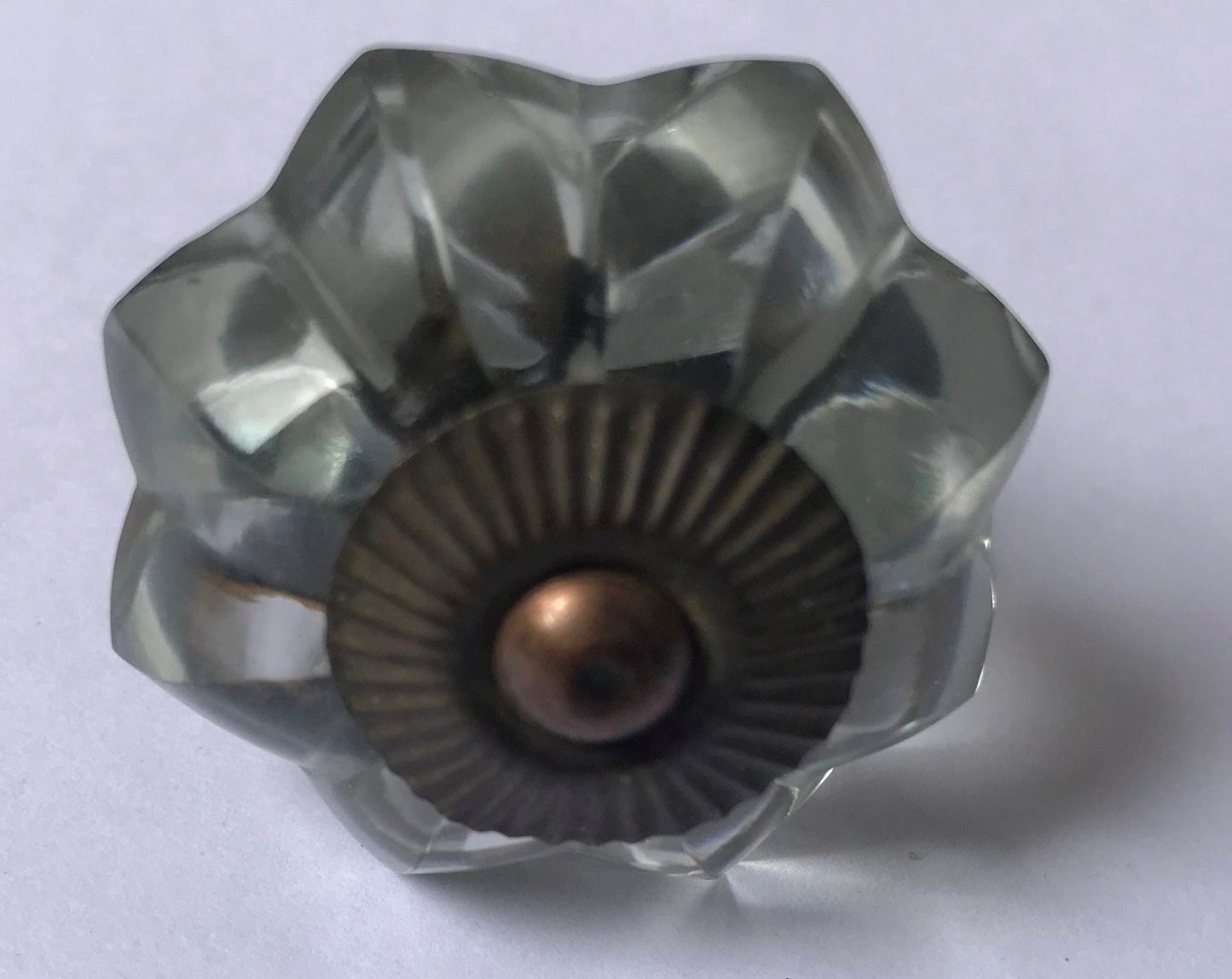 Clear Octagon Glass Knob | Crystal Cabinet Pull | Drawer Handle (Set fo 4)