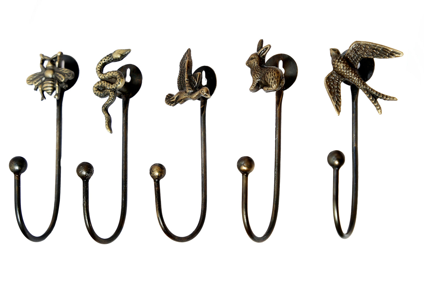 Animal Wall Hooks, Decorative Wall Hook for Kids Room (set of 2)