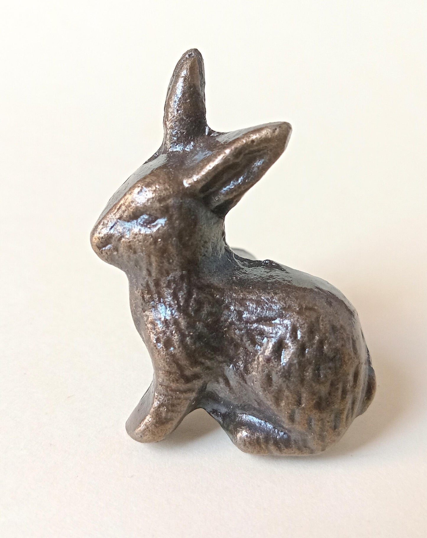 Rabbit Cabinet Knob Bunny Drawer Pull Animal Hardware Nursery Woodland Rustic Decor (Set of 4)